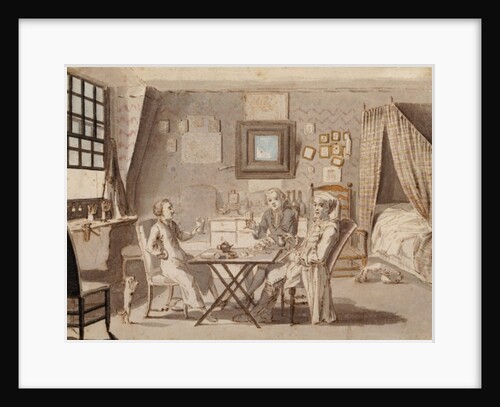 Self Portrait with Two Young Men by Louis Philippe Boitard