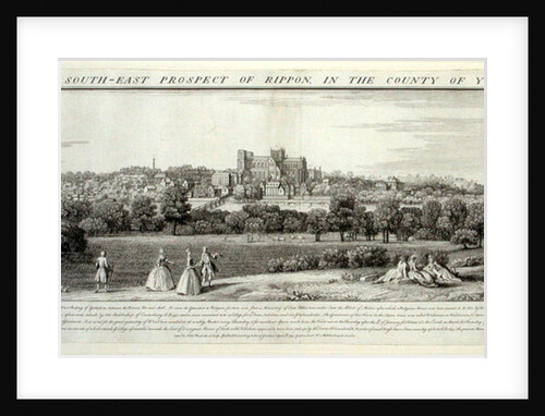The South-East Prospect of Rippon, 1731-48 by Nathaniel and Samuel Buck