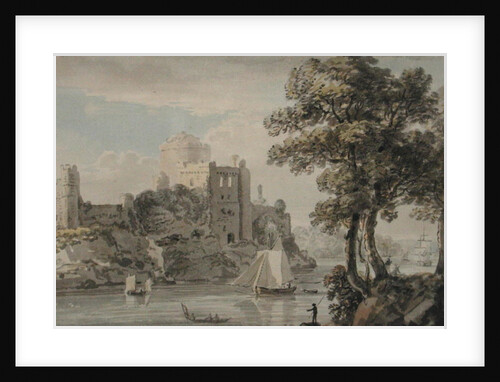 A Castle on the River by Paul Sandby
