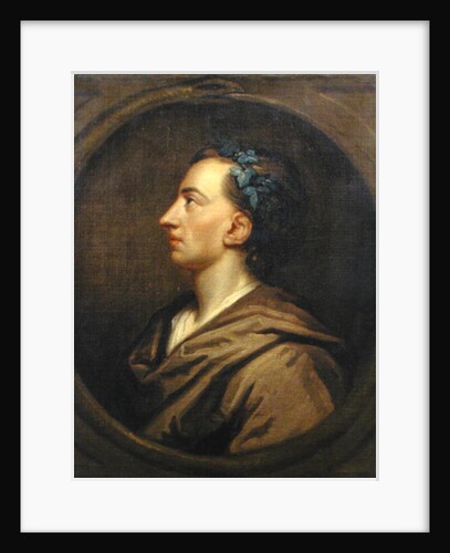 Alexander Pope Profile, Crowned with Ivy by Godfrey (studio of) Kneller