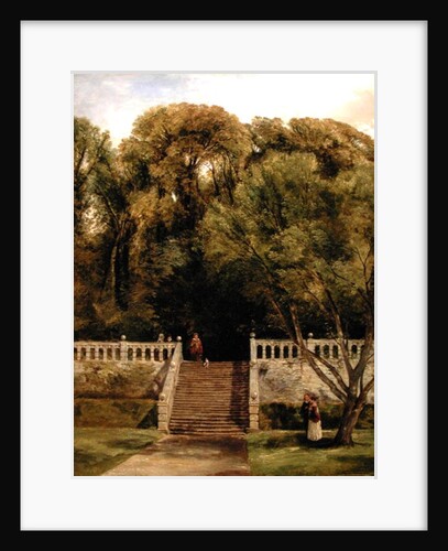 On the Terrace at Haddon Hall, Derbyshire, 1840 by Thomas Creswick