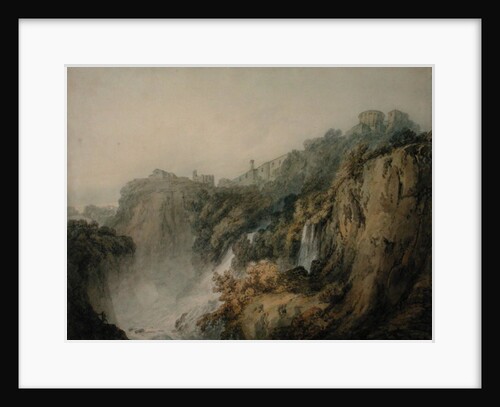 Tivoli with the Temple of the Sibyl and the Cascades, c.1796-97 by Joseph Mallord William Turner