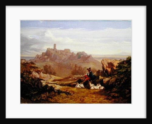 Landscape with Goatherd, c.1842 by Edward Lear
