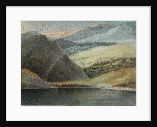 View on Lake Maggiore at Evening, 1781 by Francis Towne