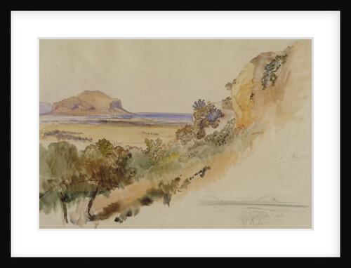 View near Palermo, 1847 by Edward Lear