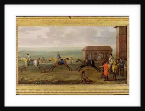 Lord Portmore Watching Racehorses on Exercise on Newmarket Heath, c.1735 by John Wootton