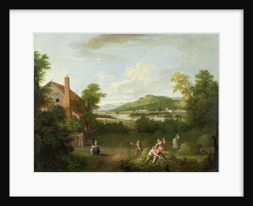 Landscape with Farmworkers, c.1730-40 by George Lambert
