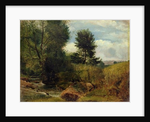 View on the River Sid, near Sidmouth, c.1852 by Lionel Constable