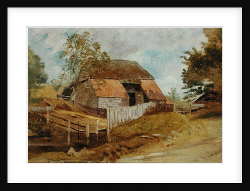 Old Barn, c.1855 by Lionel Constable