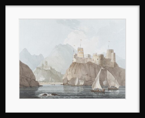 East View of the Forts Jellali and Merani, Muskah, Arabia, June 1793 by Thomas & William Daniell