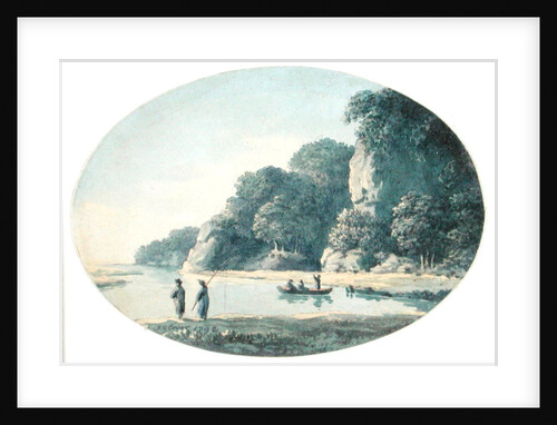 River with Fisherman, 1792 by John Glover