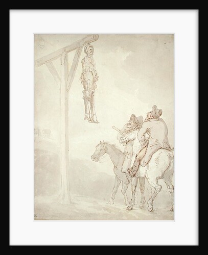 The Gibbet by Thomas Rowlandson