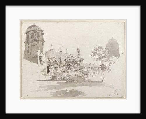 A View of the Cuttera Built by Jaffier Cawn at Murishidbad, c.1781 by William Hodges