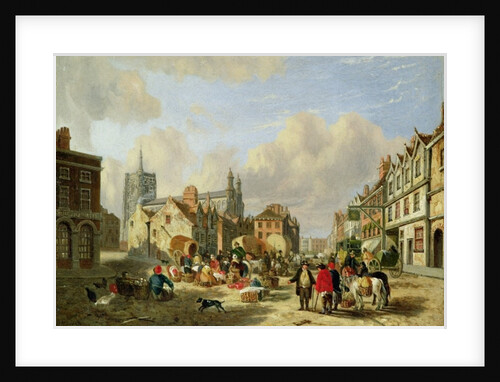 The Haymarket, Norwich, 1825 by David Hodgson