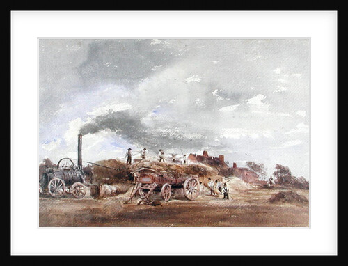 Threshing Corn by Peter de Wint