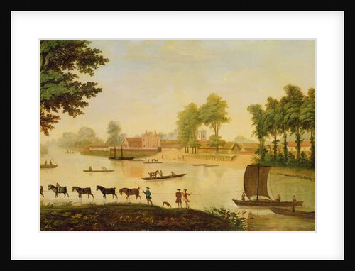 View of the Shepperton on the River Thames, after 1752 by English School