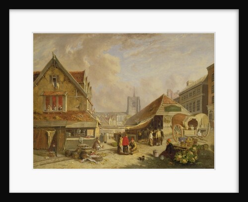 The Old Fishmarket, Norwich, 1825 by David Hodgson