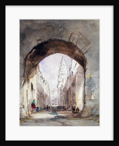 Street Scene in Calais by John Scarlett Davis