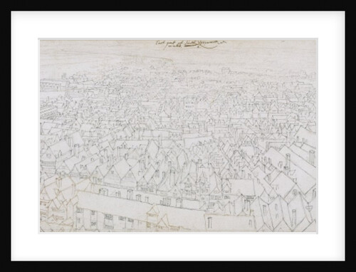 View of the East Part of Southwark Looking Towards Greenwich by Wenceslaus Hollar