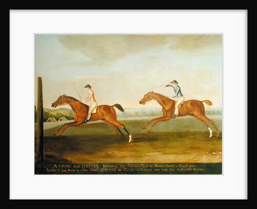 The Match between 'Aaron' and 'Driver' at Maidenhead, August 1754: 'Aaron' Winning the Second Heat, c.1754 by Richard Roper