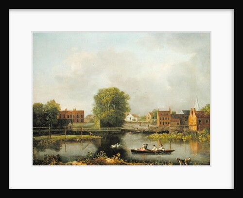 A River Landscape, possibly a View from the West End of Rochester Bridge, 1800-10 by John Inigo Richards
