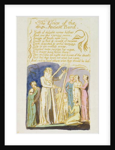 The Voice of the Ancient Bard by William Blake