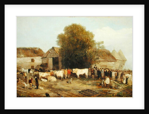 The Farm Sale, 1820 by Richard Barrett Davis
