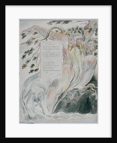 The Bard: A Pindaric Ode, design 57 from 'The Poems of Thomas Gray', 1797-98 by William Blake