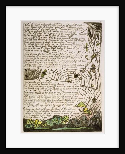 And the clouds & fires... by William Blake