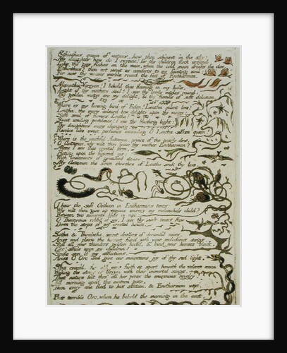 Ethinthus queen of waters... by William Blake