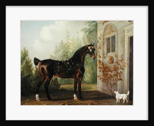 Lord Abergavenny's Dark Bay Carriage Horse with a Terrier, 1785 by Thomas Gooch