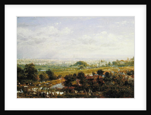 London from Islington Hill, c.1820-30 by Frederick Nash