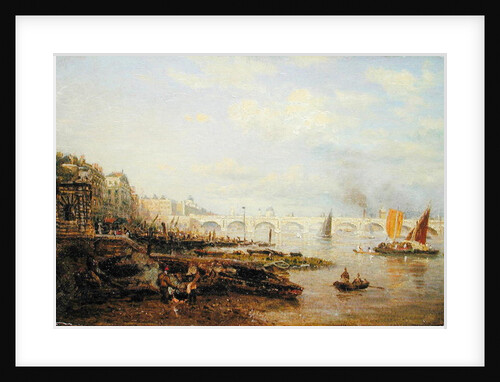 The Thames and Waterloo Bridge from Somerset House, c.1820-30 by Frederick Nash