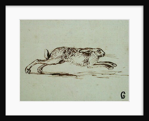 A Hare Running, With Ears Laid Back by James Seymour