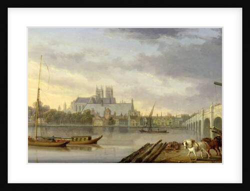 A View of Westminster Bridge and the Abbey from the South Side, 1818 by William Anderson