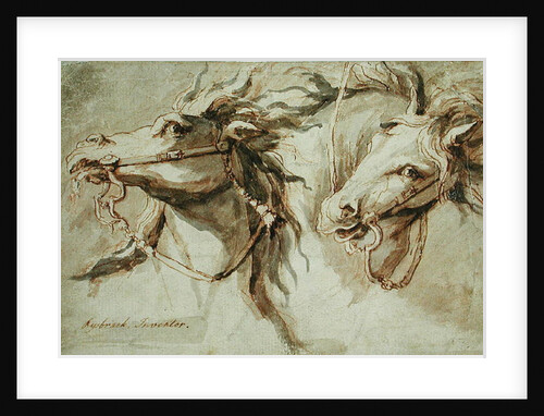 Two Horses' Heads by John Michael Rysbrack