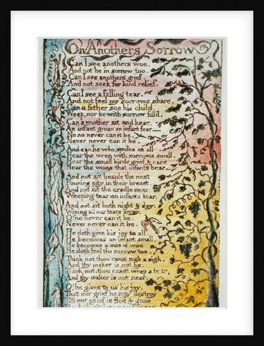 On Another's Sorrow by William Blake