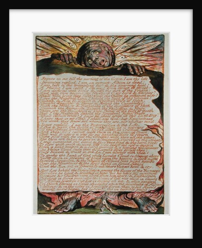 Repose on me... plate 62 from 'Jerusalem the Emmanation of the Great Albion', 1804-20 by William Blake