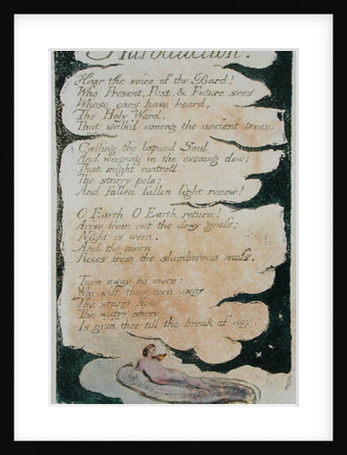 Introduction, plate 33 from 'Songs of Experience,' 1794 by William Blake
