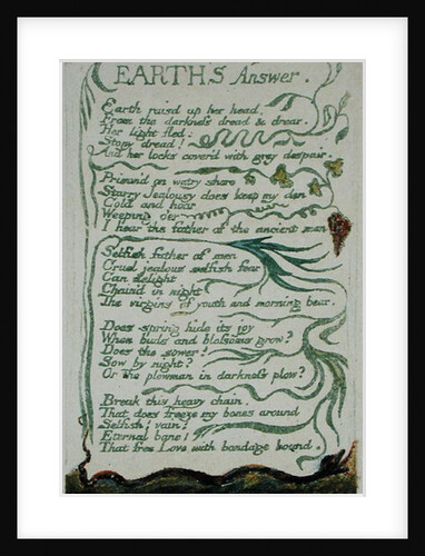Earth's Answer by William Blake