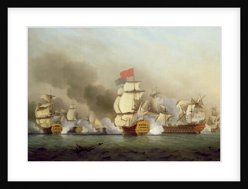 Vice Admiral Sir George Anson's Victory off Cape Finisterre, 1749 oil on canvas) by Samuel Scott