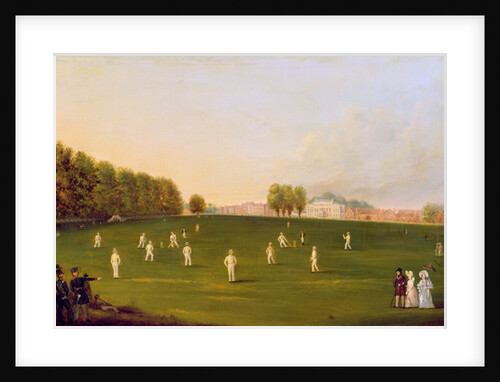 First Grand Match of cricket played by members of the Royal Amateur Society on Hampton Court Green, 3rd August 1836, 1836 by English School