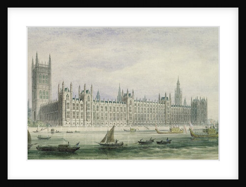 The Houses of Parliament by Thomas Hosmer Shepherd