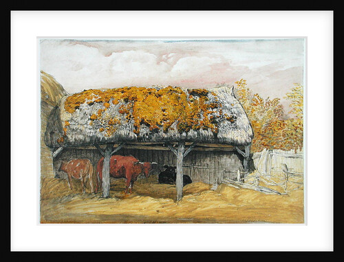 A Cow Lodge with a Mossy Roof, c.1829 by Samuel Palmer