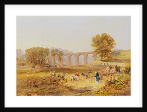 Corby Viaduct, the Newcastle and Carlisle Railway, 1836 by John Wilson Carmichael