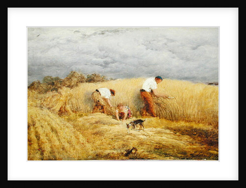 A finished study for 'Reaping', 1858 by John Linnell