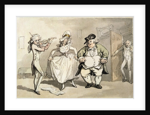 Private practice previous to the ball by Thomas Rowlandson