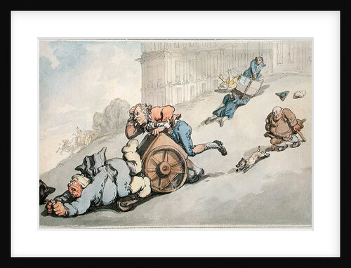 The Circus Hill, Matthew Bramble's Overturn by Thomas Rowlandson