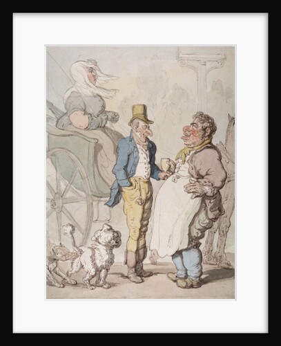 Slender Billy, Travellers taking refreshment by Thomas Rowlandson