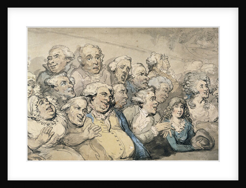 An Audience at Drury Lane Theatre by Thomas Rowlandson